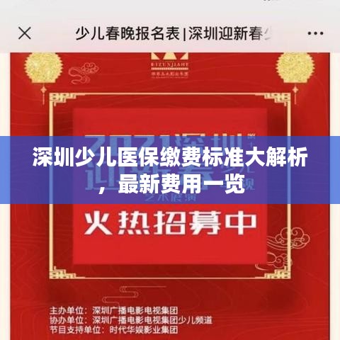 深圳少兒醫(yī)保繳費(fèi)標(biāo)準(zhǔn)大解析，最新費(fèi)用一覽