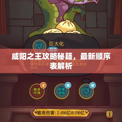 咸陽之王攻略秘籍，最新順序表解析