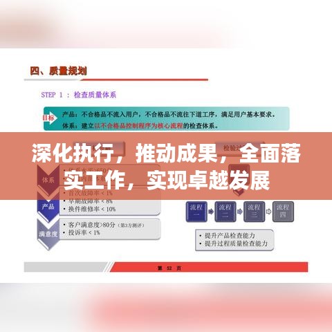 深化執(zhí)行，推動(dòng)成果，全面落實(shí)工作，實(shí)現(xiàn)卓越發(fā)展