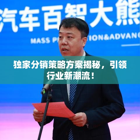 獨(dú)家分銷策略方案揭秘，引領(lǐng)行業(yè)新潮流！